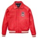 Red Avirex Leather Jacket