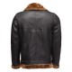 Black Shearling Moto Jacket