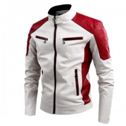 White Leather Moto Jacket