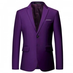 Mens Purple Blazer Jacket