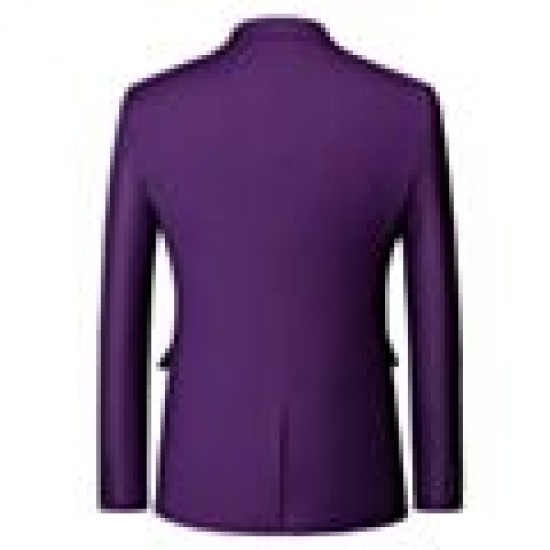 Mens Purple Blazer Jacket