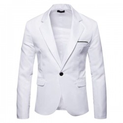 Mens White Blazer Jacket