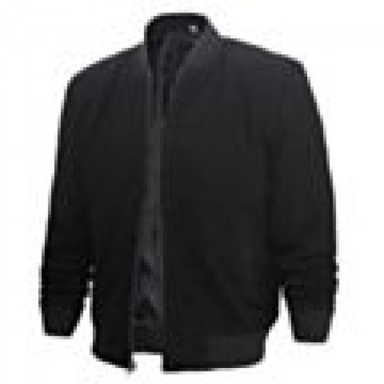 Black Suede Bomber Jacket