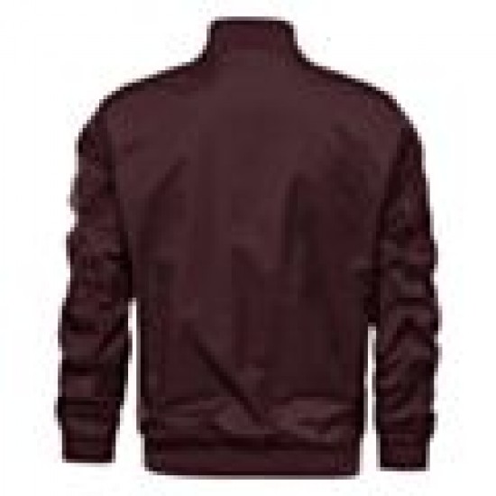 Maroon Bomber Jacket