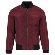 Maroon Mens Bomber Jacket