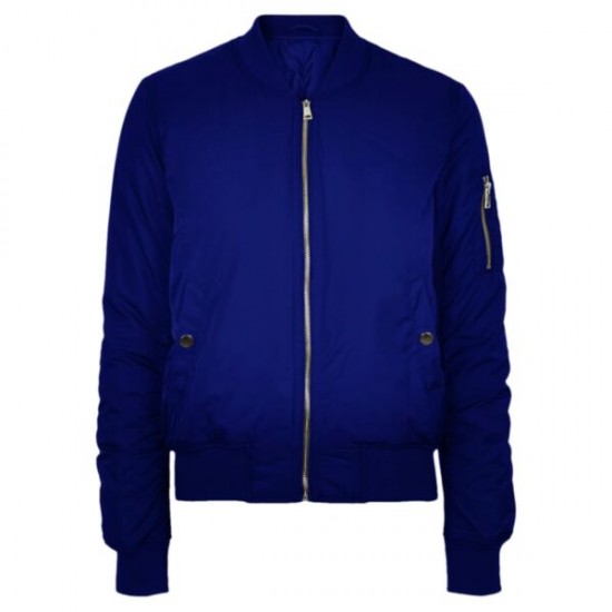 Royal Blue Bomber Jacket