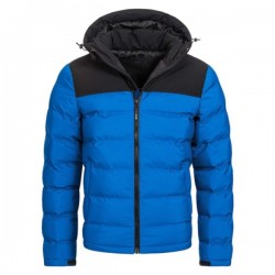 Blue And Black Puffer Jacket