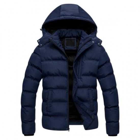 Navy Blue Puffer Jacket