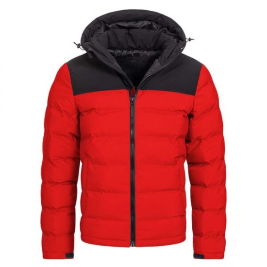 Red And Black Puffer Jacket