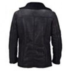 Black Leather Shearling Jacket