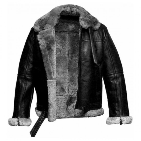 Black Winter Shearling Jacket