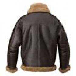 Brown Leather Shearling Jacket Mens