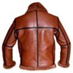 Brown Mens Shearling Jacket For Winter