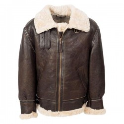 Brown Shearling Jacket Mens