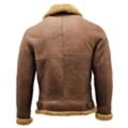 Brown Warm Shearling Jacket Mens