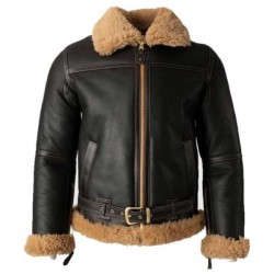 Mens Black Shearling Jacket