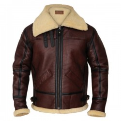 Mens Brown Shearling Jacket