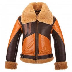 Shearling Leather Jacket Men