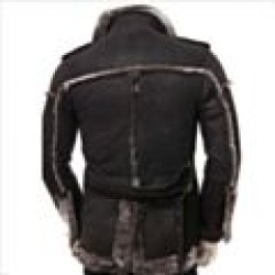 Suede Shearling Jacket Mens