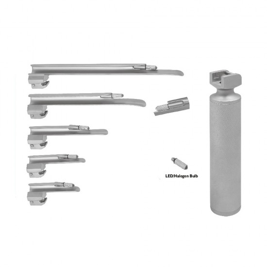 Miller Conventional Laryngoscope Set With Battery Handle