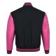 Black And Pink Varsity Jacket