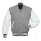Grey and White Varsity Jacket
