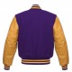 Purple And Gold Letterman Jacket